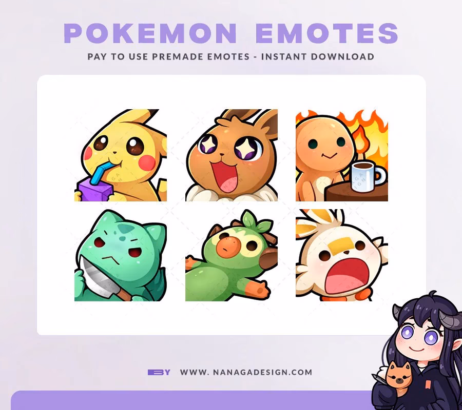 What are the emojis for Pikachu?