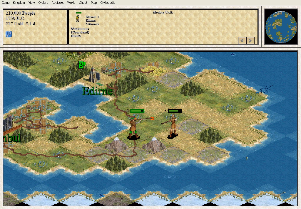 What is advancement and improvement in Empire Earth?