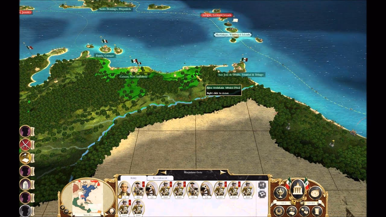 Is Mexico a major nation in Empire Total War?