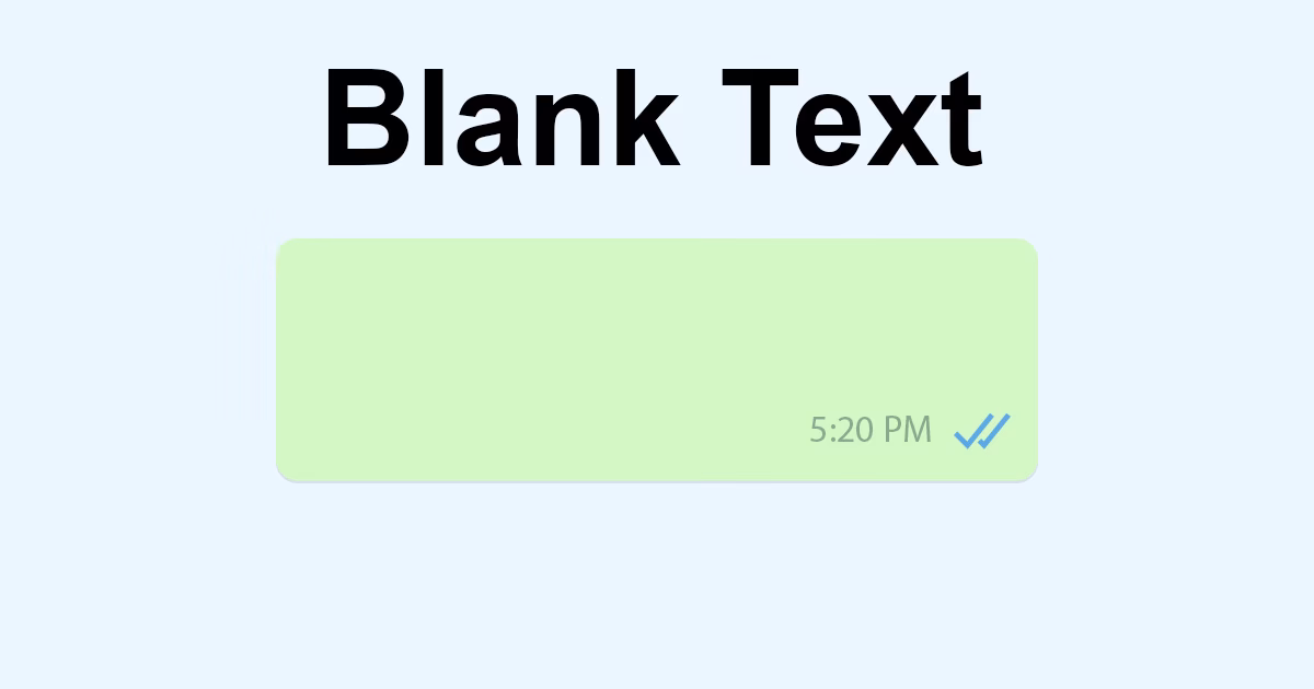 How do I copy and paste a blank text?