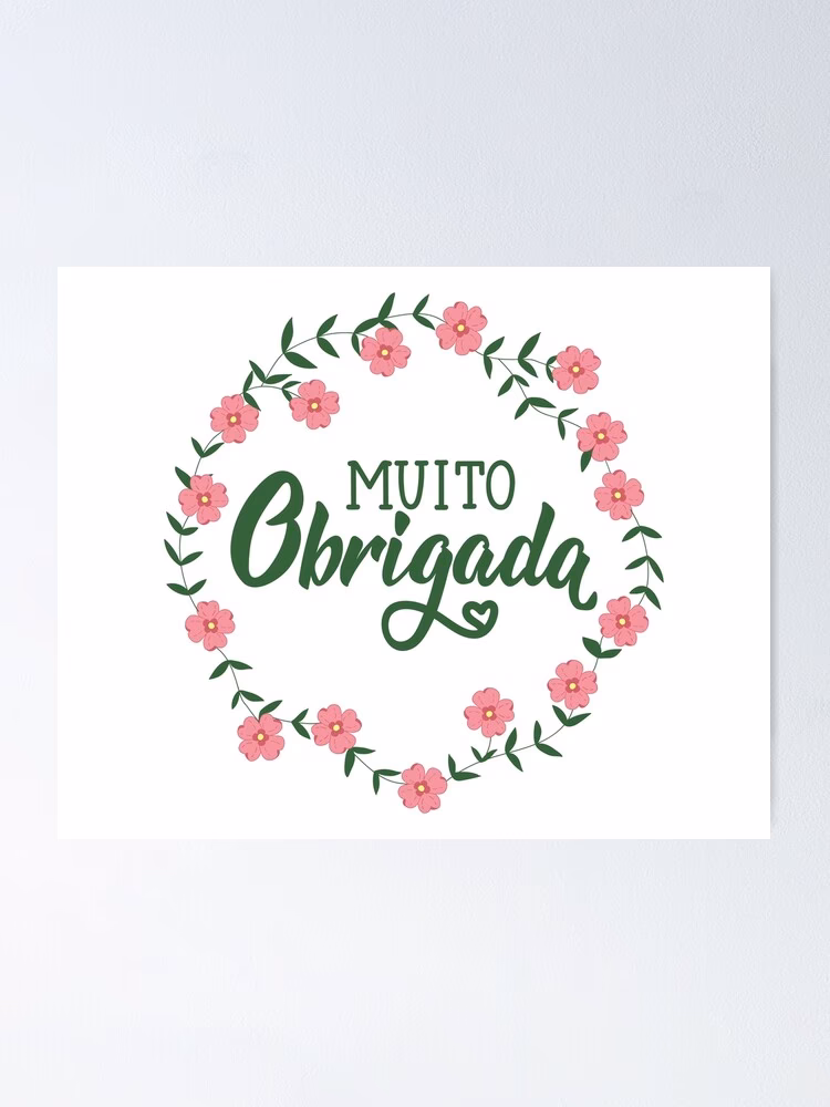 ¿Cómo se escribe muchas gracias en portugués?