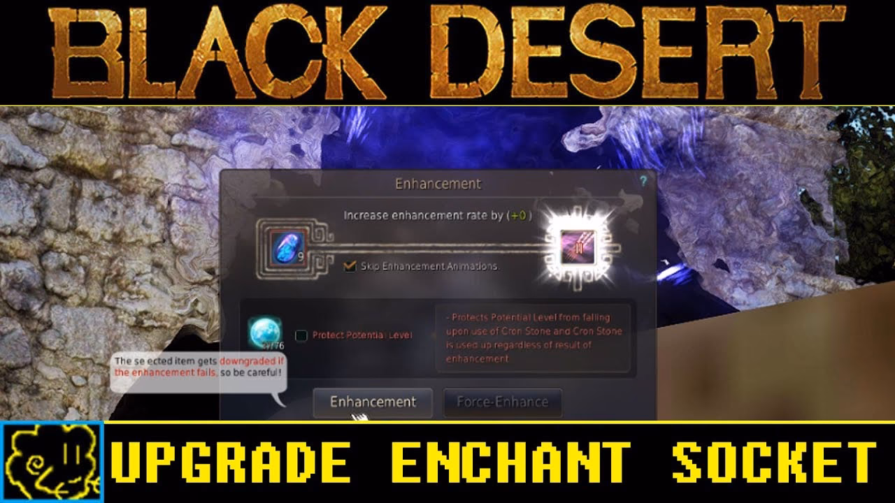 What are enhancement levels in Black Desert?