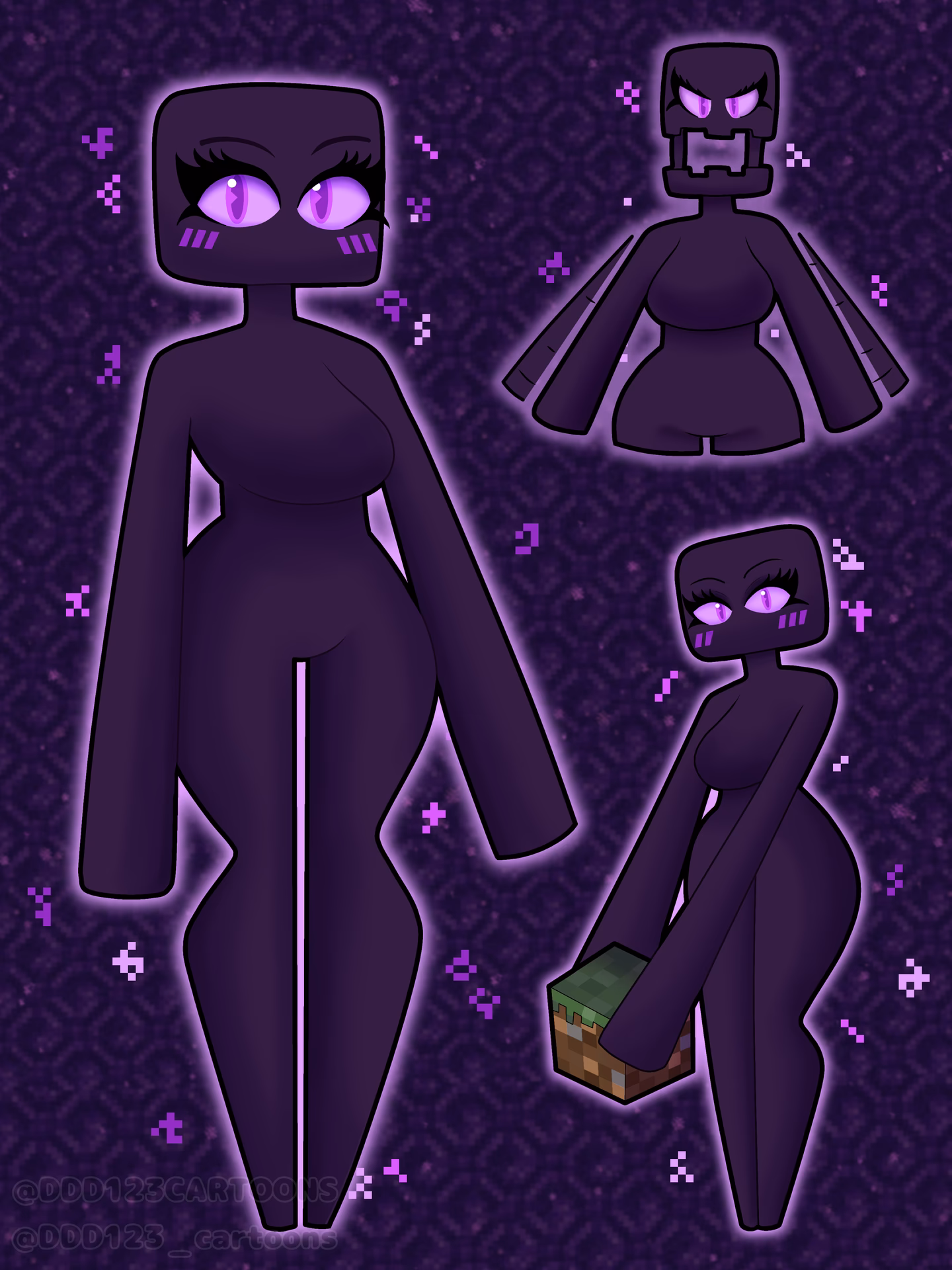 How to activate enderwoman in Minecraft?