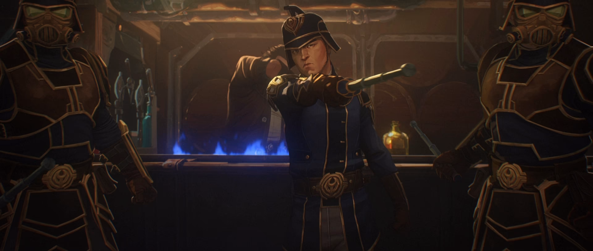 What role does Captain Grayson play in arcane?