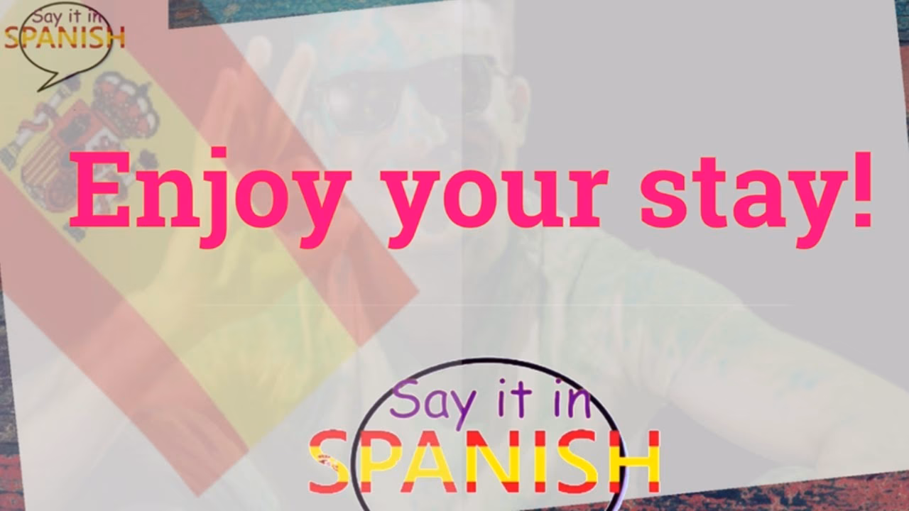 What is the Spanish word for 'to enjoy'?
