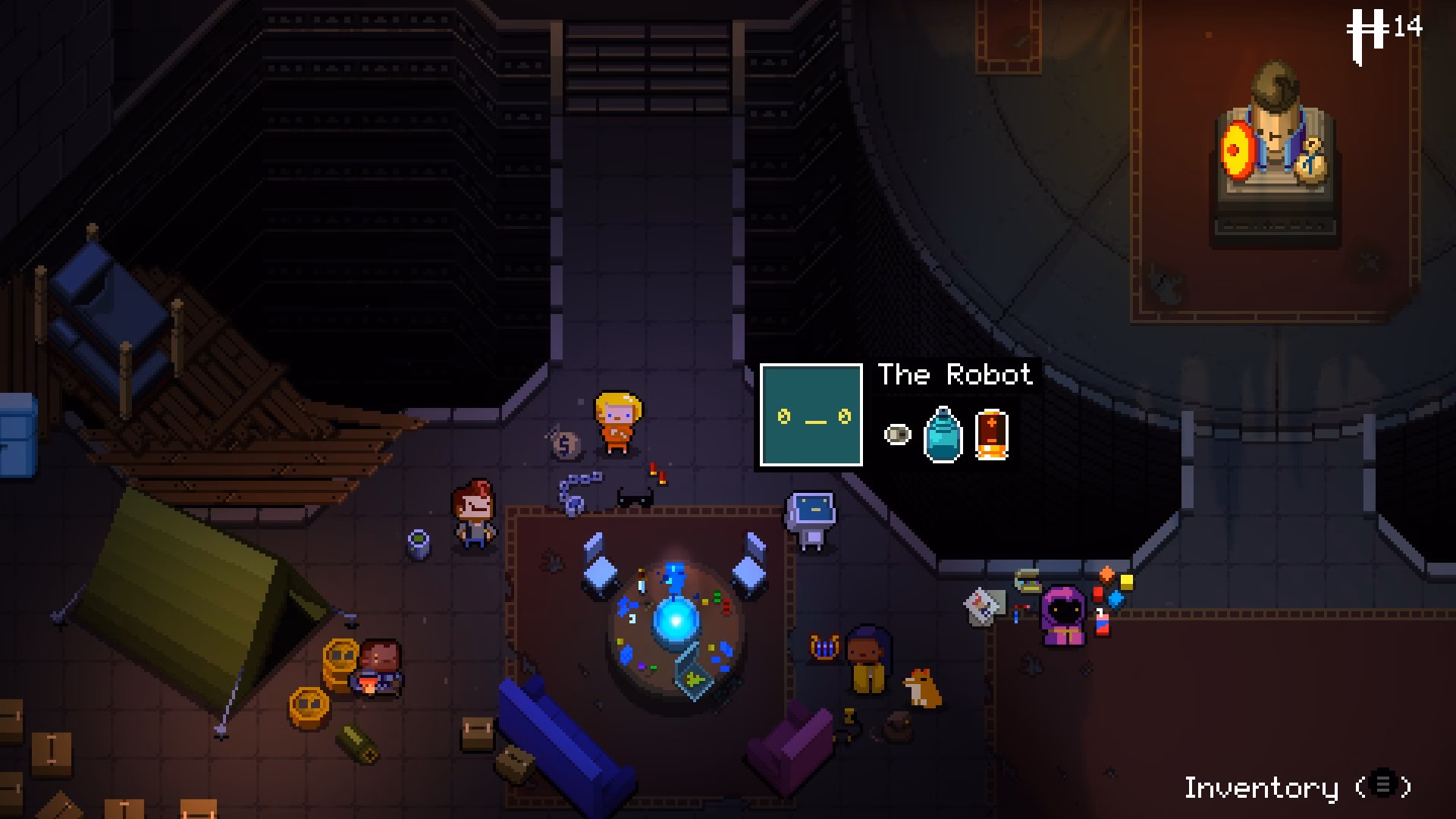 How do you unlock the robot?