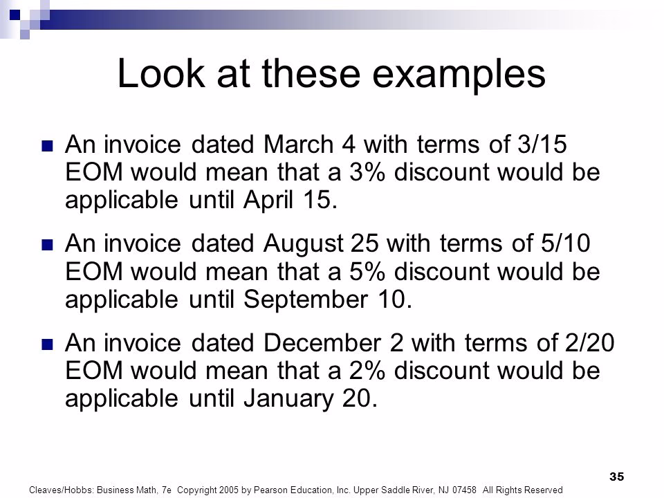 What is the full form of EOM?