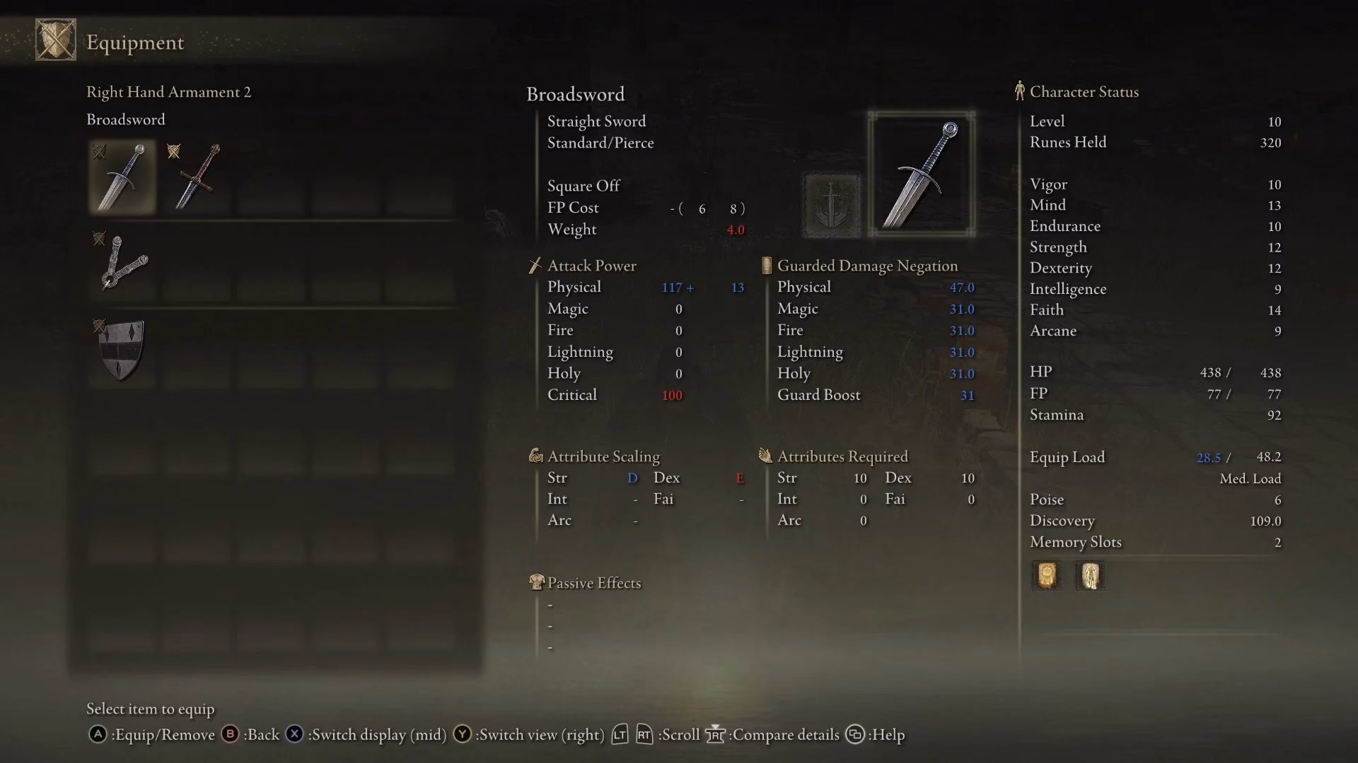 What is a good equip load?