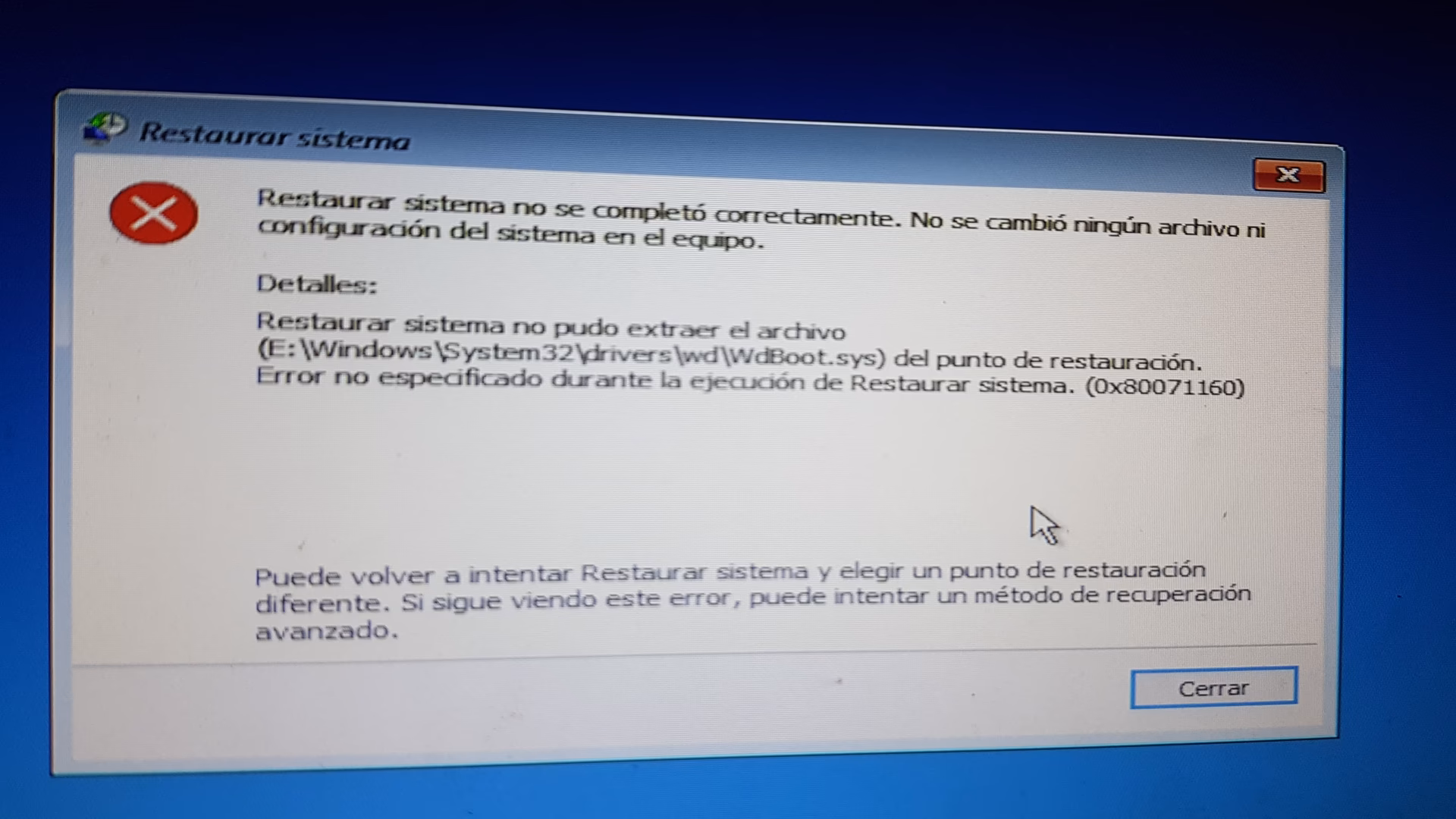 ¿Cómo resolver problemas con Restaurar sistema?