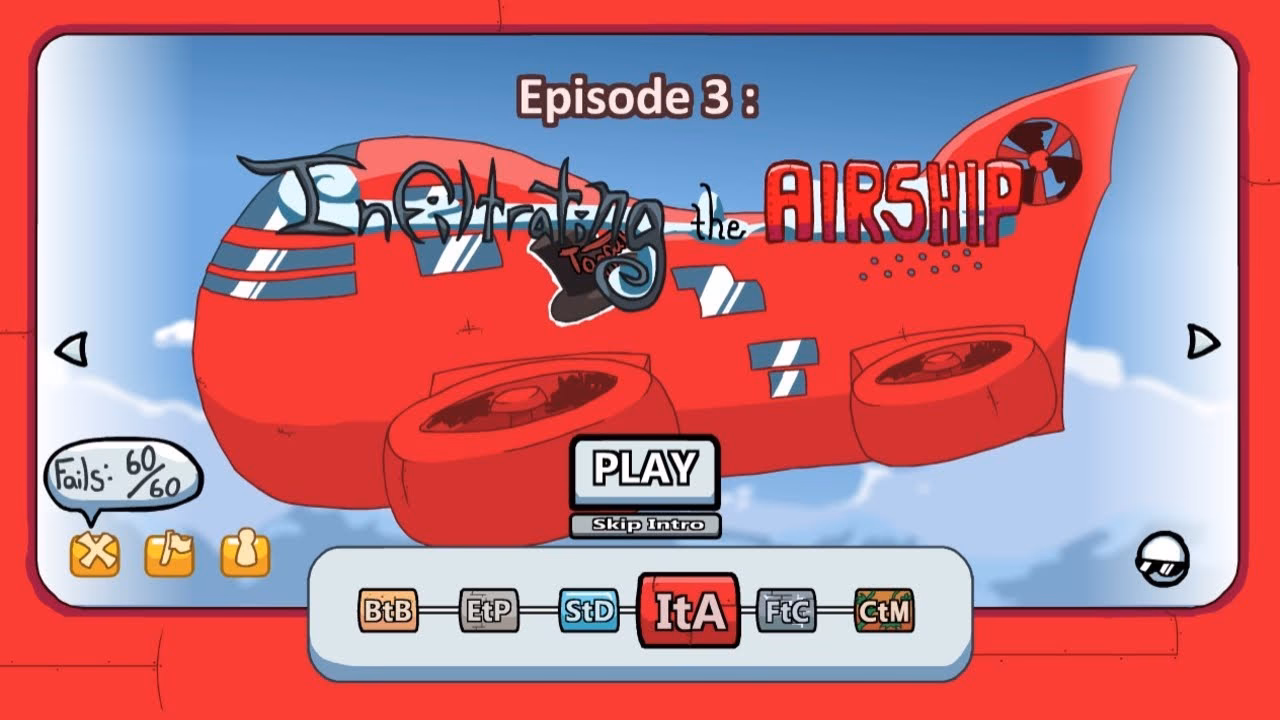 How many times has infiltrating the airship been played?