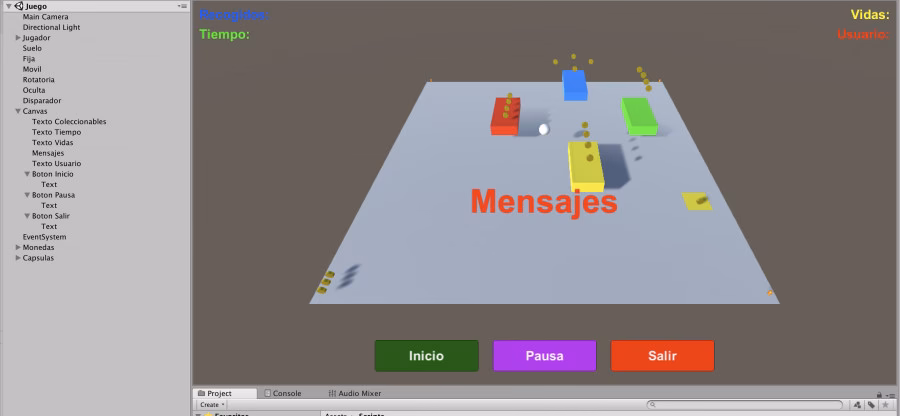 ¿Qué son las escenas en Unity?