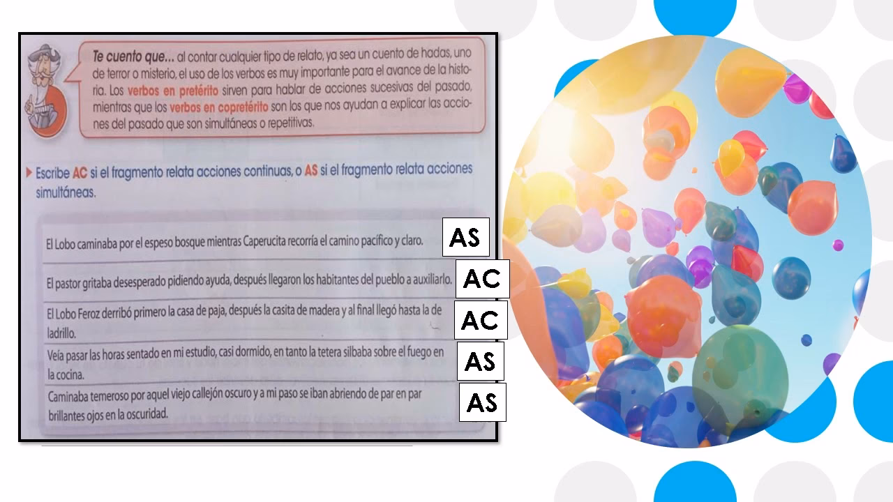¿Qué es una acción simultánea y ejemplos?