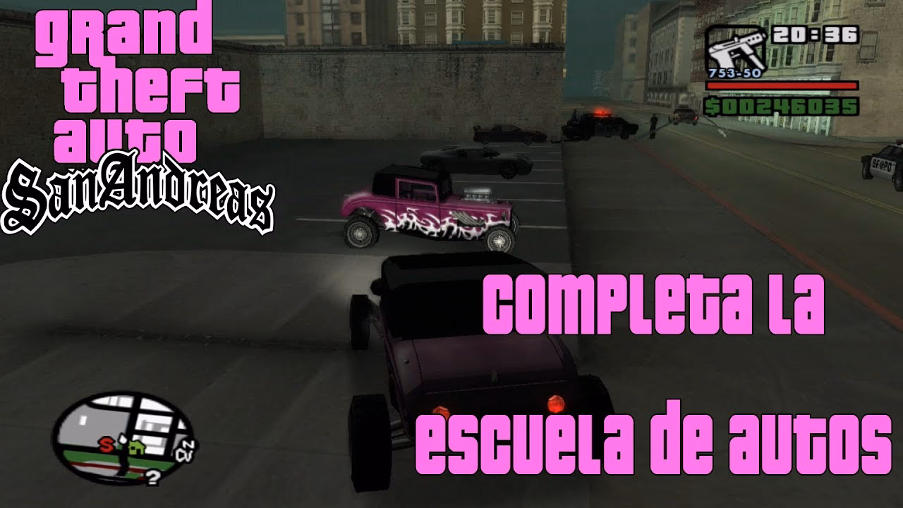 ¿Cuáles son las pruebas de la Escuela de manejo de GTA San Andreas?