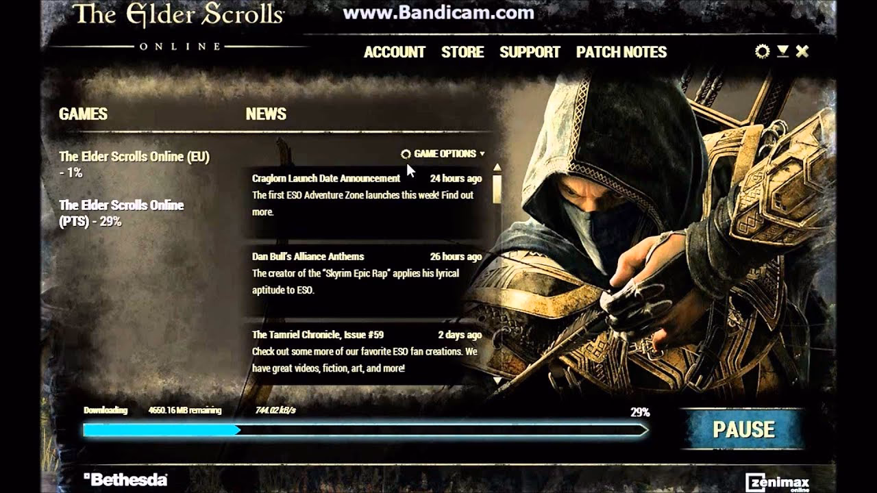How do I get the ESO launcher working with steam?