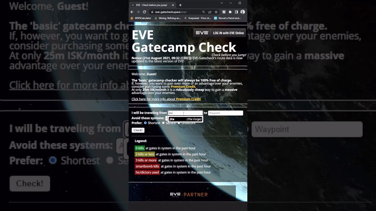 Why does Eve not impload a gate checker?