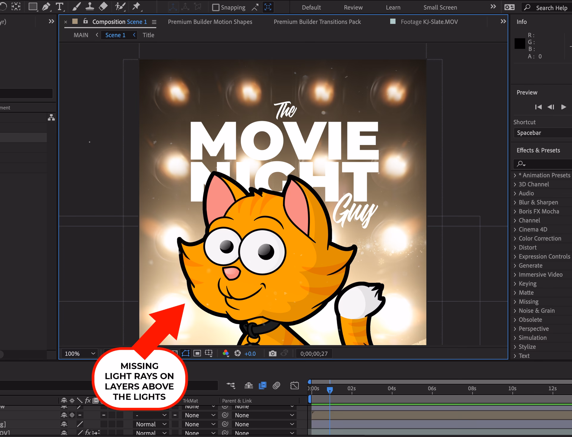 What happens if I delete a layer in after effects?