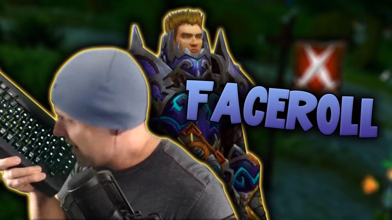 What is the definition of Faceroll in gaming?