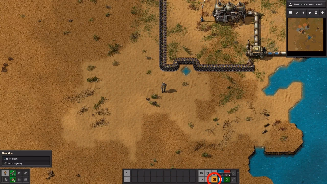 How do I import a blueprint to Factorio?
