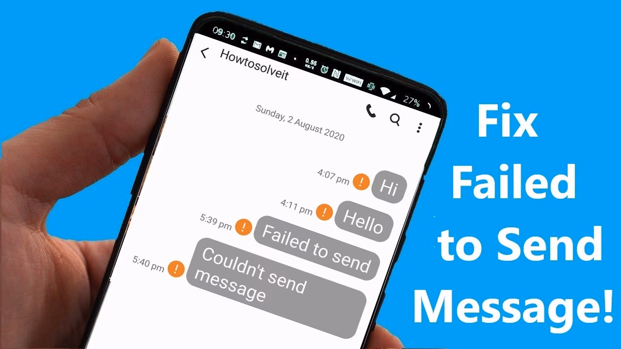 How to FIX message failed to send error on iPhone?