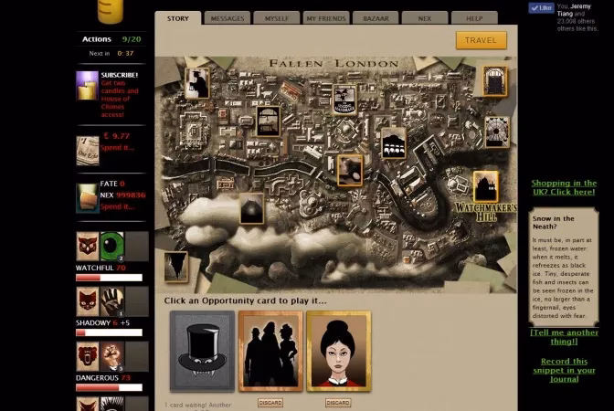What kind of game is Fallen London?