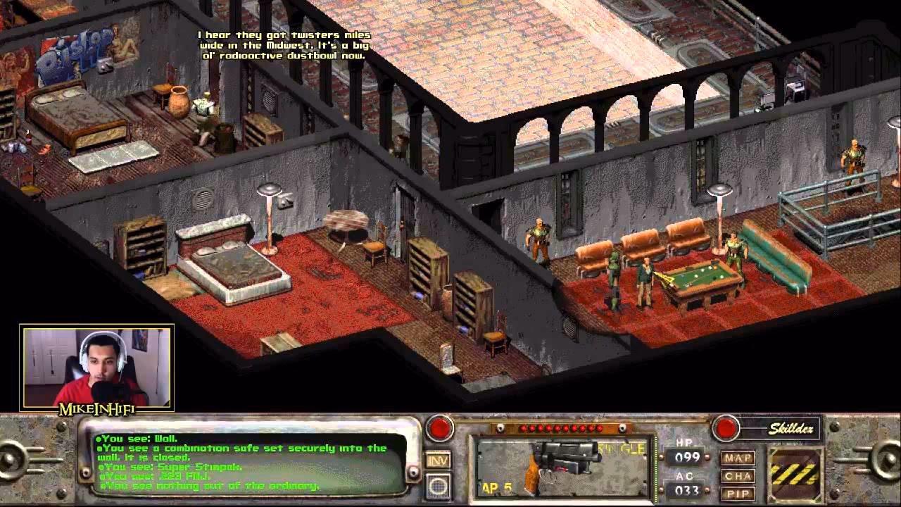 How old was Mr Bishop when he died in Fallout 2?