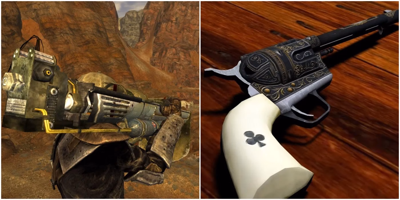 Where can I find unique weapons in Fallout New Vegas?