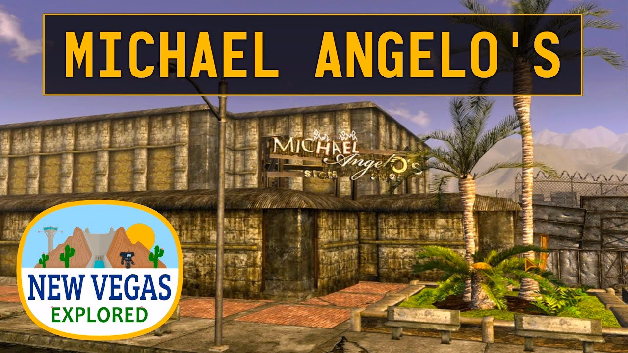 What is Michael Angelo's sign shop?