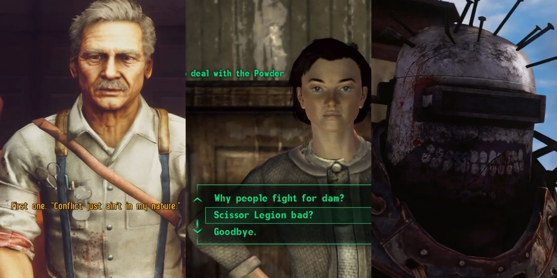 What is a good example of a character in Fallout New Vegas?