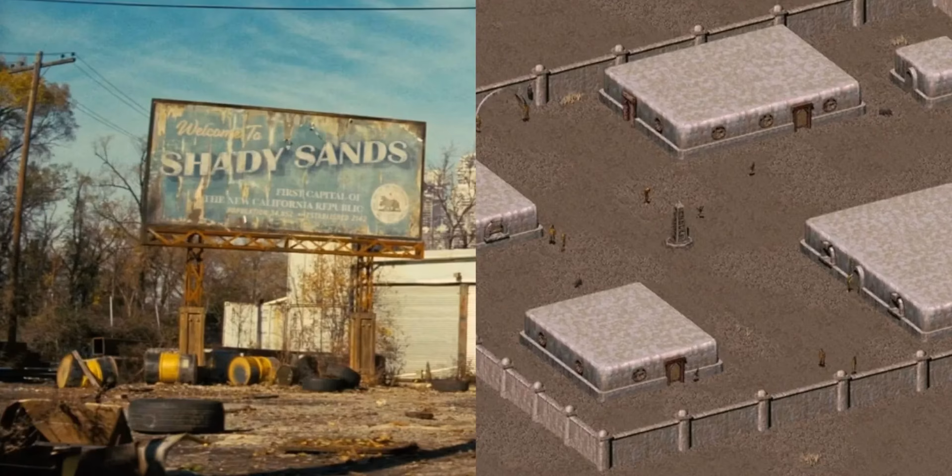 What is the fate of Shady Sands in the Fallout show?