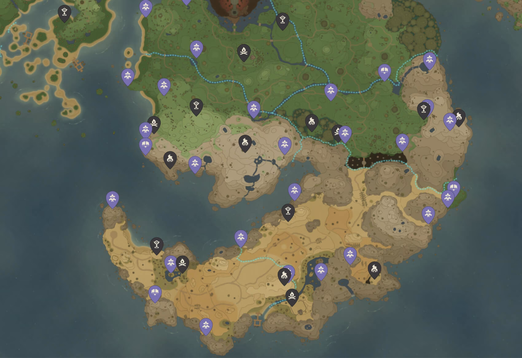 Is there an interactive map for fantasy life I?