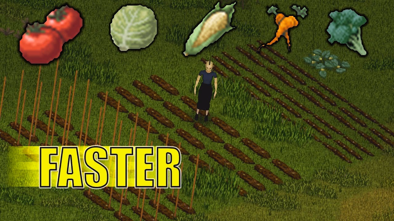 What is efficient farming in Project Zomboid?