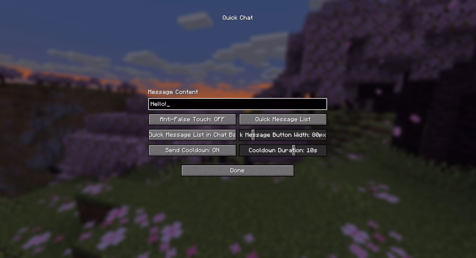 What is quickchat mod /tableflip?