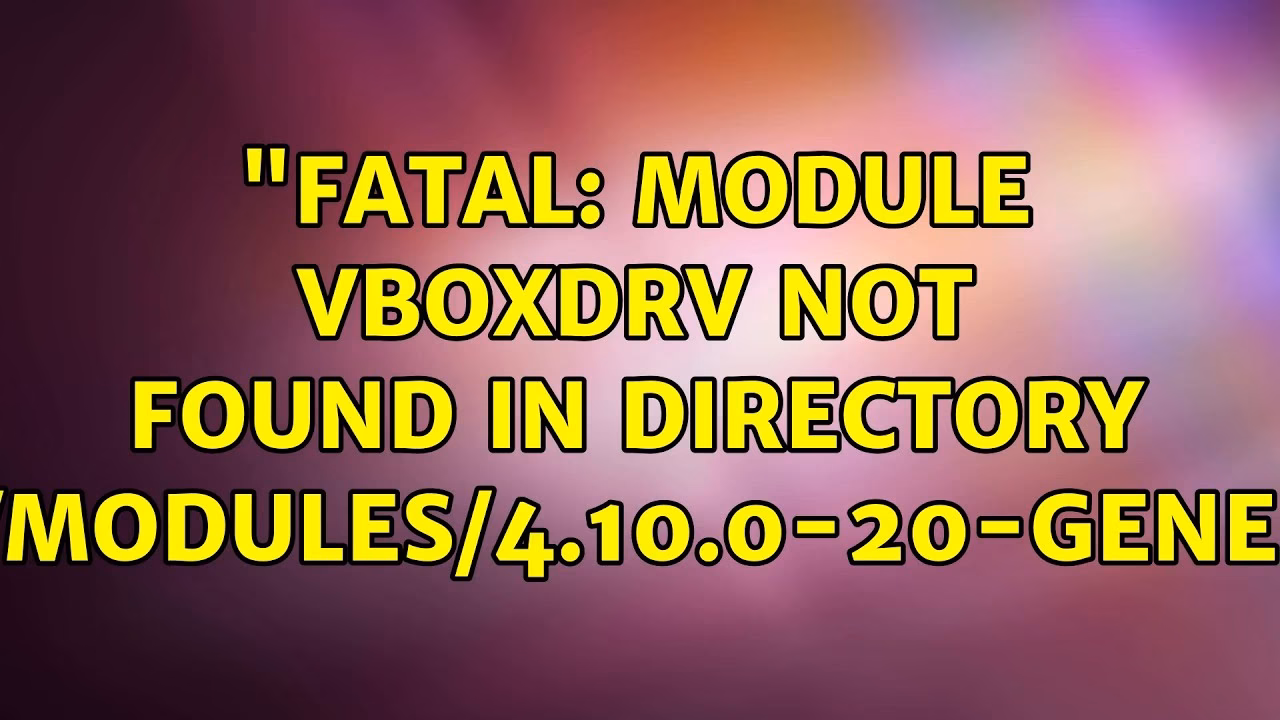 Can modprobe find a module after a kernel update?