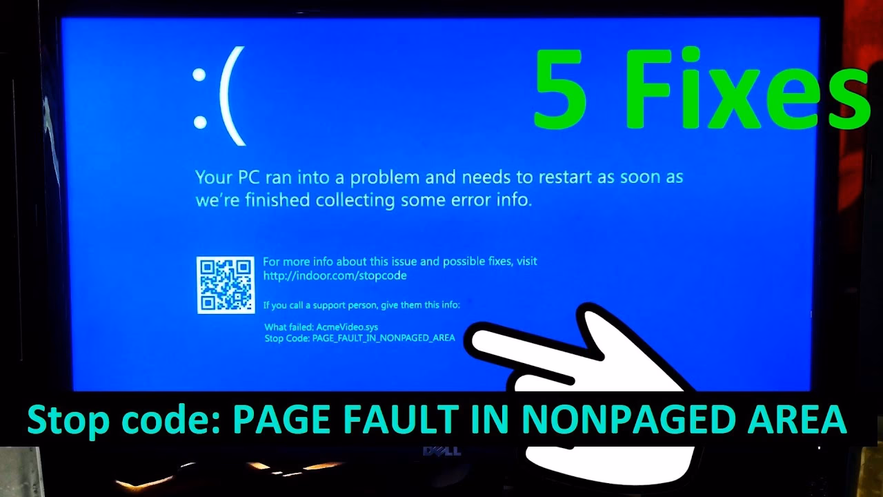 ¿Qué es el error de nonpaged Area?