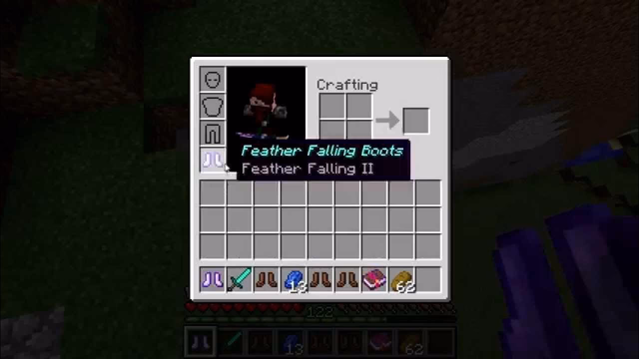 What is the maximum level for feather falling enchantment in Minecraft?