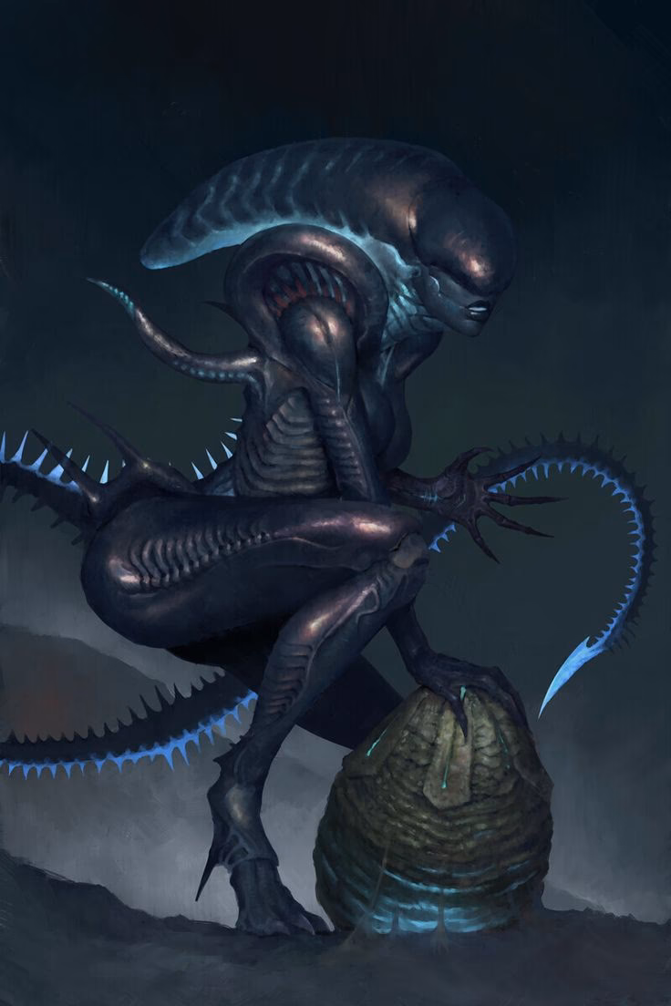 Where can I find inspiration for female Xenomorph art?