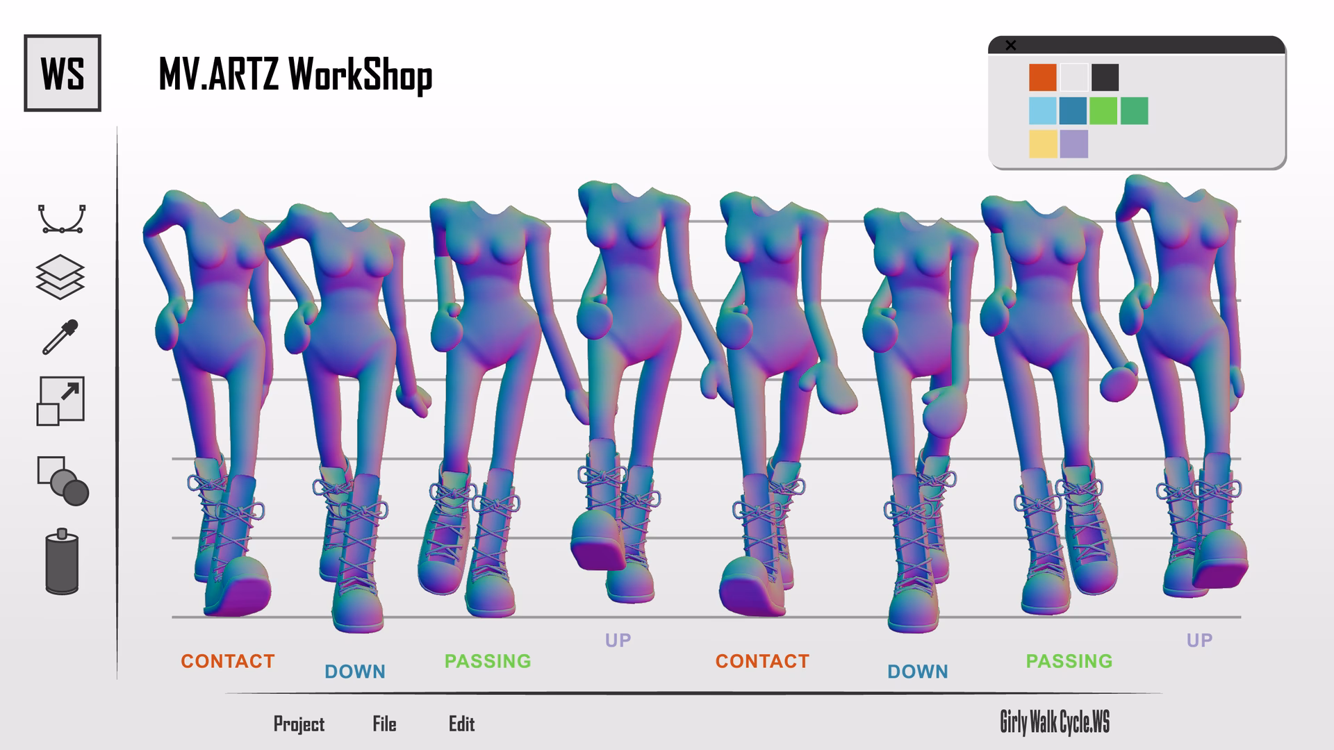 Can I use blender to animate a female walk cycle?