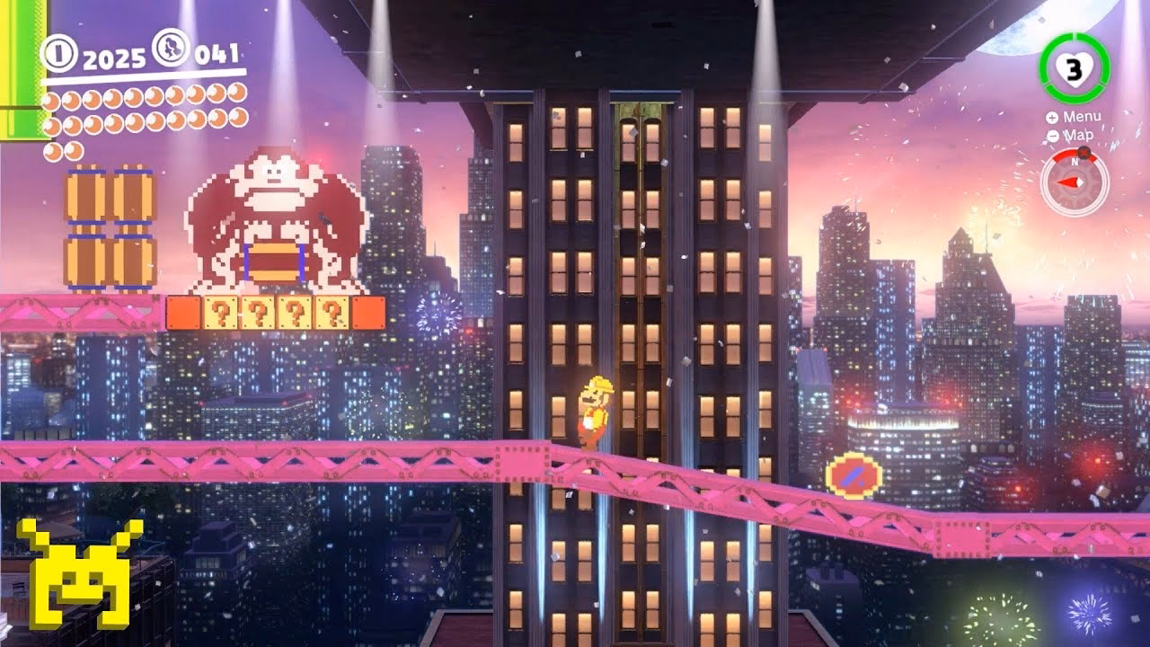 How do you get a Donkey Kong mural in Mario Odyssey?