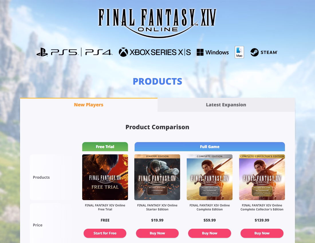 How do I play Final Fantasy XIV?
