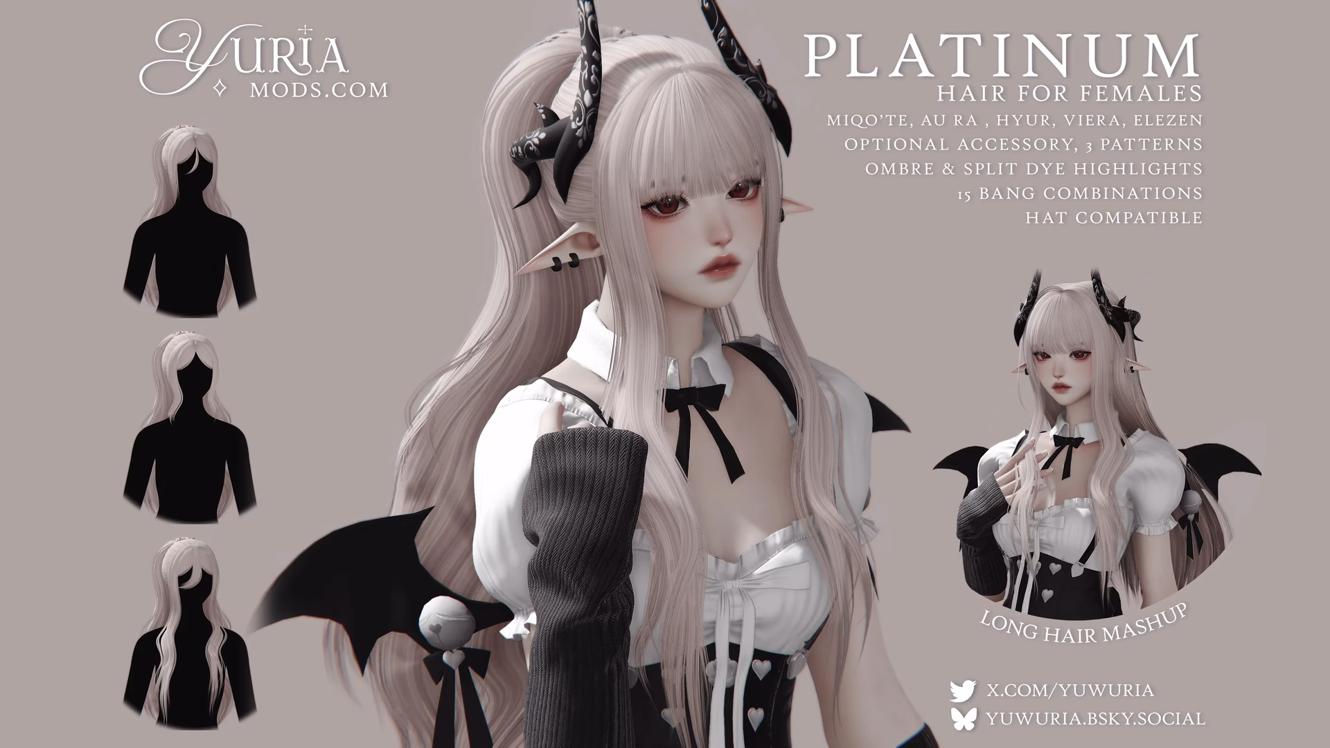 What kind of mods are available in FFXIV?