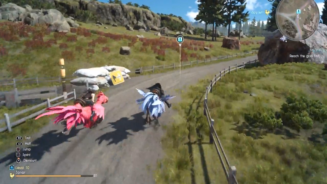 What is chocobo races in Final Fantasy XV?