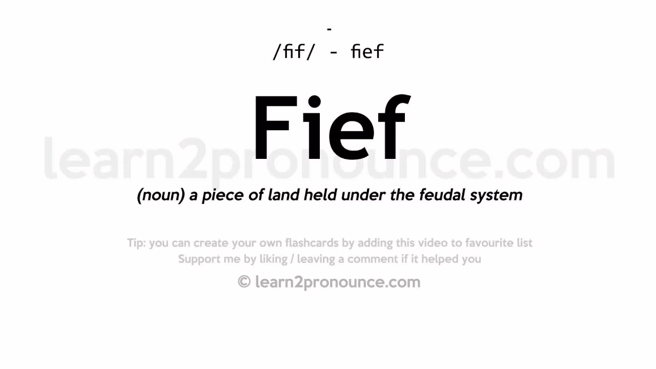 What does feifdom mean?