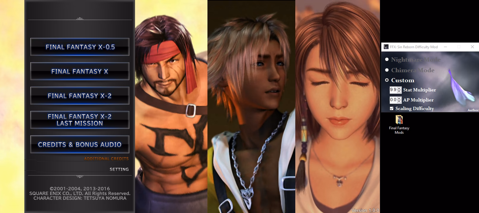 What is FFX X/X-2 HD remaster mod?