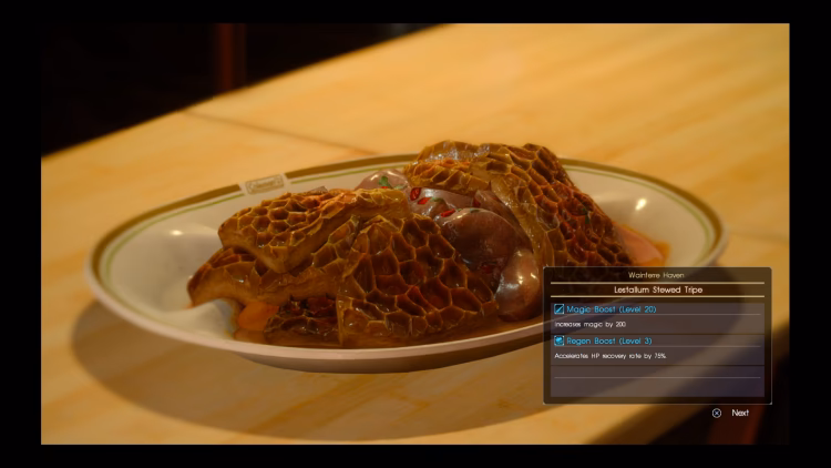 What is a dish in Final Fantasy XV?