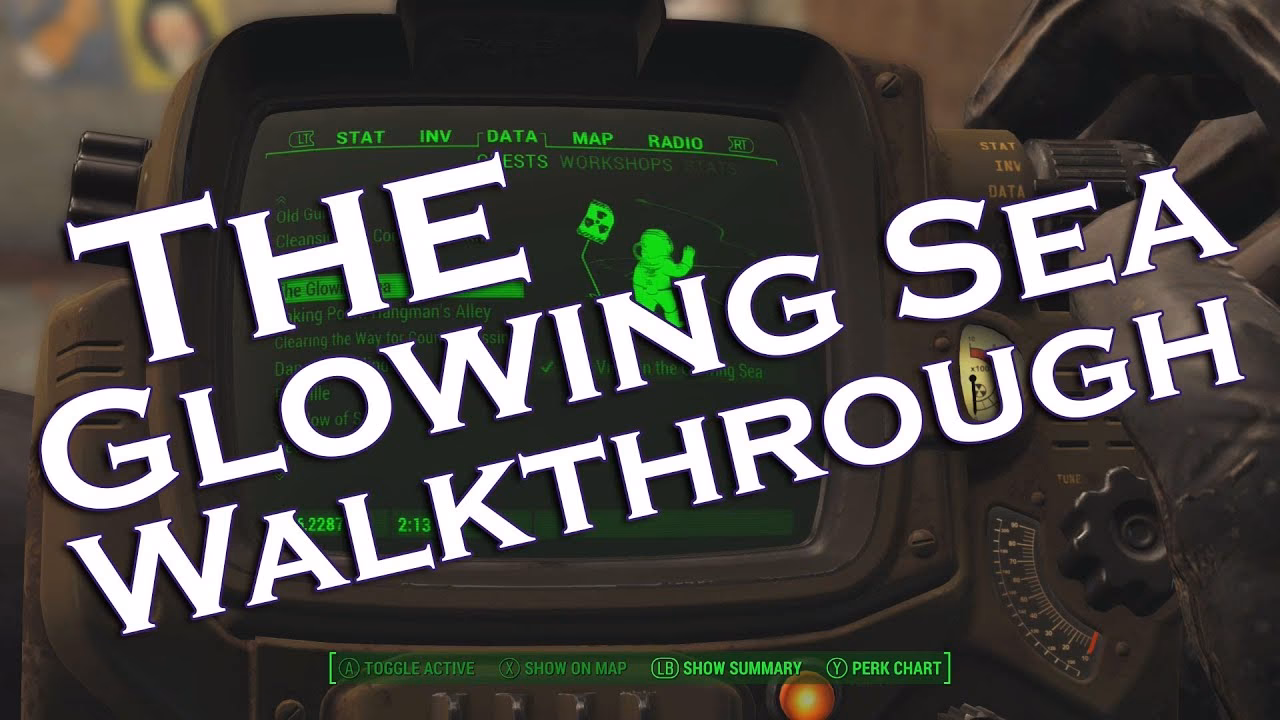 How do I start the glowing sea?