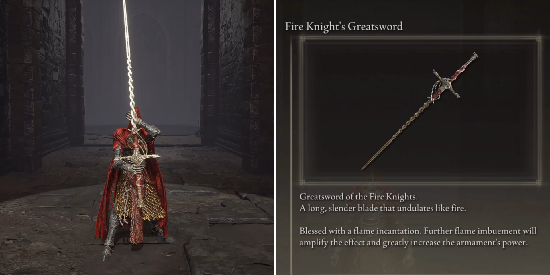 How do I get the fire Knight's greatsword?