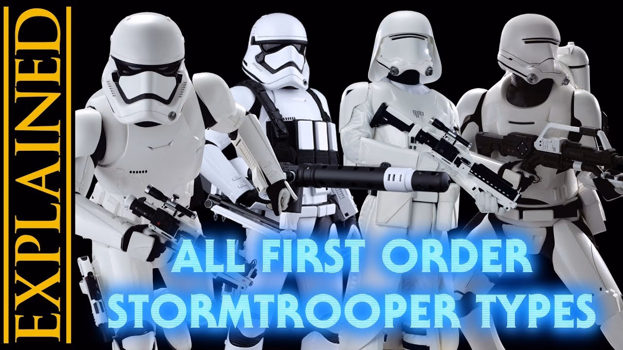 What types of First Order stormtroopers are in Star Wars?