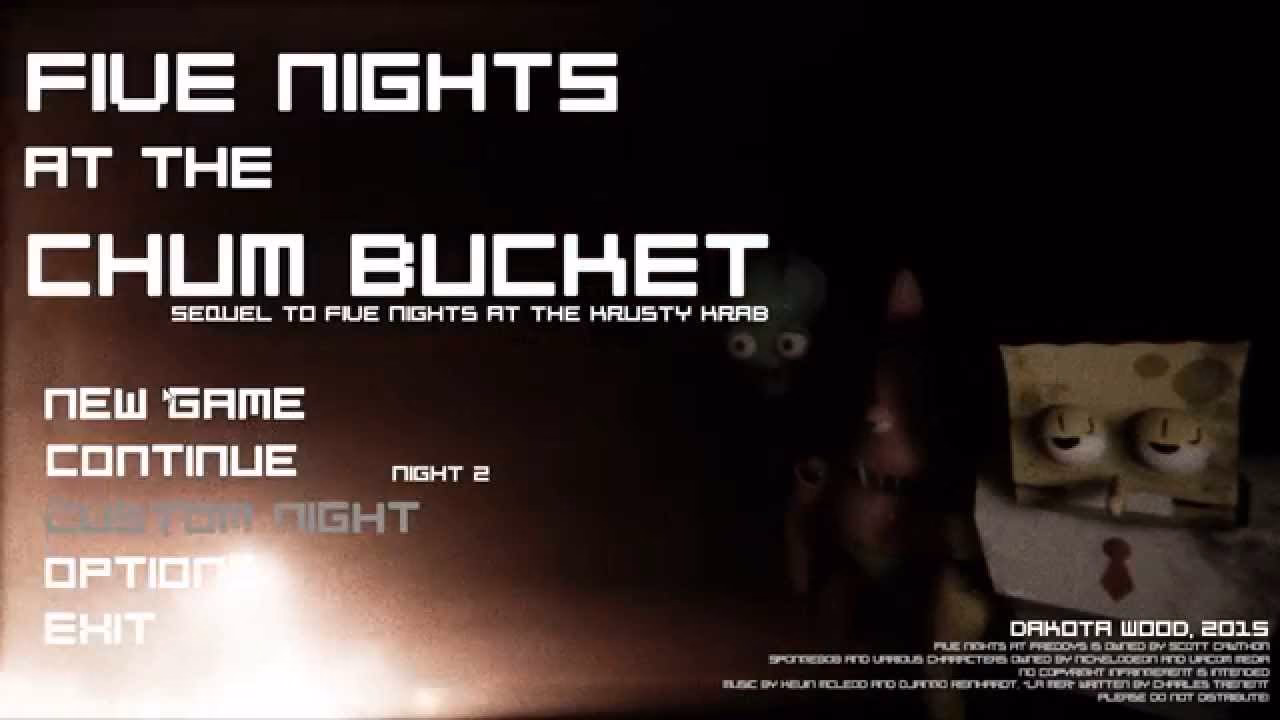 How many downloads does five nights at the Chum Bucket have?