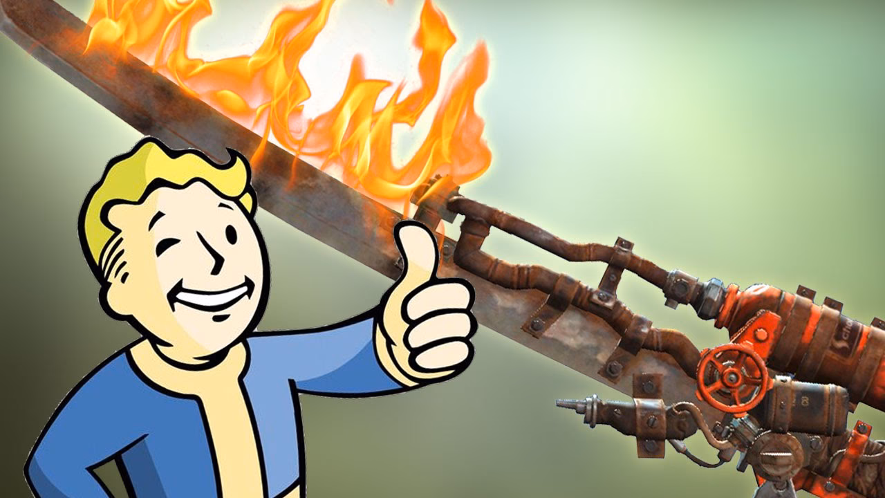 Can a flamethrower burn a tm37 sword?