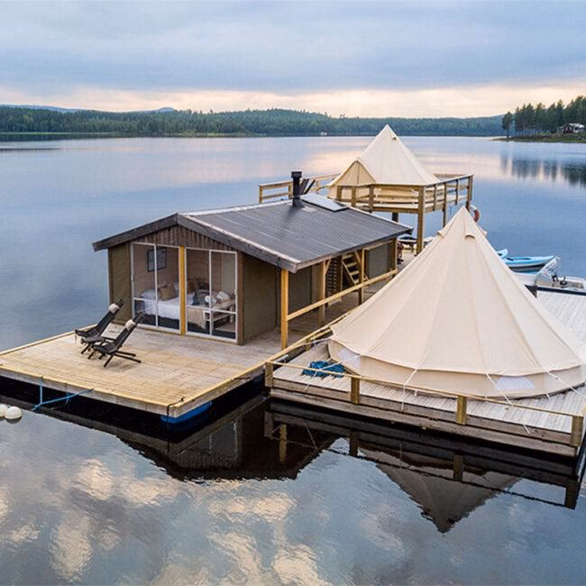 What is a floating campsite?